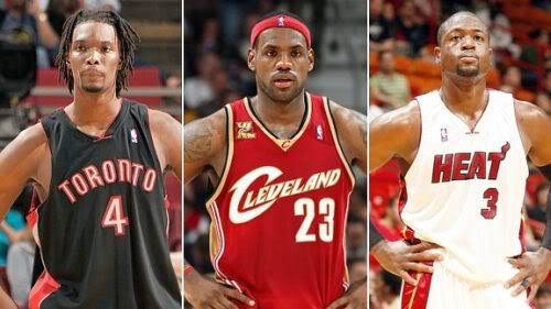 LeBron James Dwyane Wade Chris Bosh Miami Heat