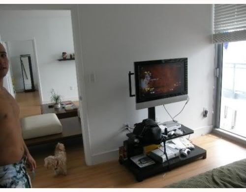 my guess is that having a shirtless guy and dog in the picture isn't a good way to showcase a condo my guess is that having a shirtless guy and dog in the picture isn't a good way to showcase a condo