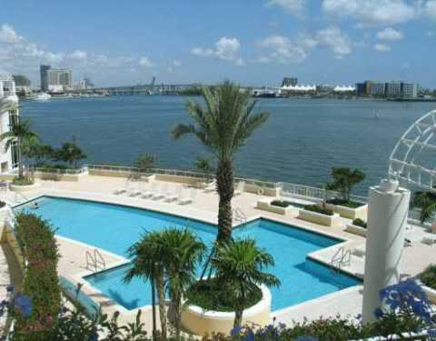 Two Tequesta Point bayfront swimming pool