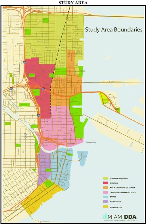 Downtown Miami boundaries