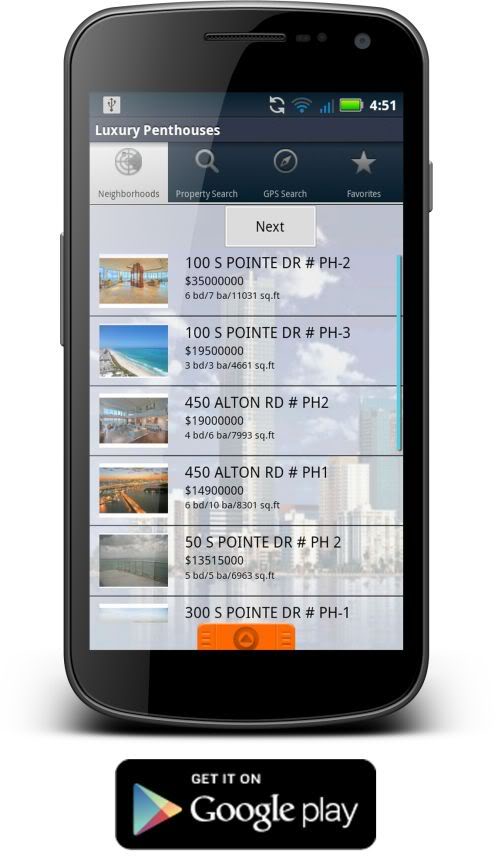 Miami Condo Investments Android app