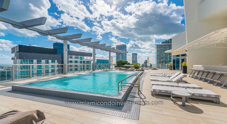 rooftop pool at 1100 Millecento