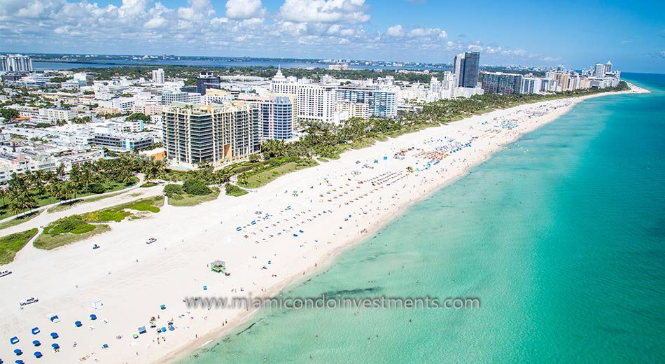 South Beach skyline view with 1500 Ocean Drive