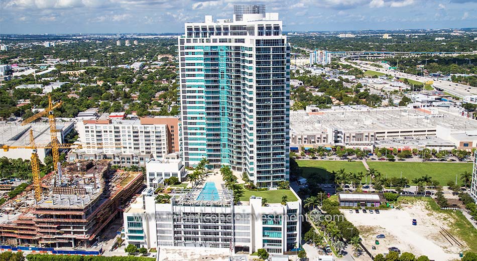 aerial view of 4 Midtown in Miami