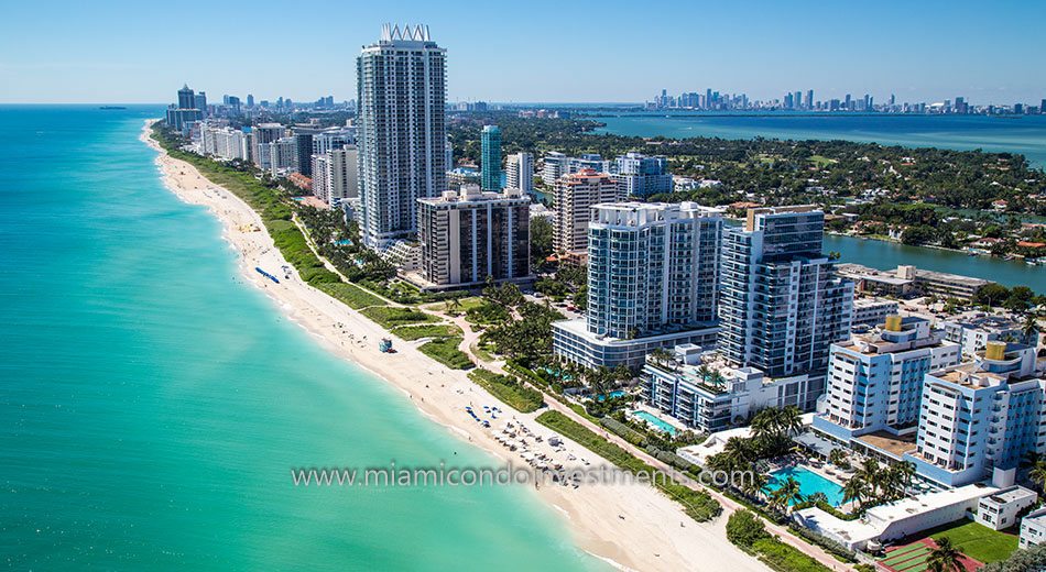 Miami Beach skyline with Bel Aire on the Ocean