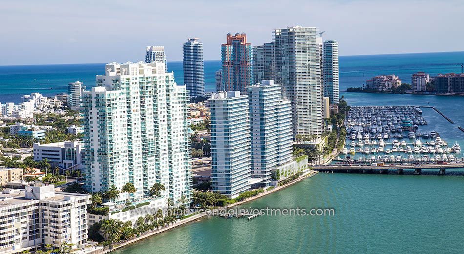 aerial view of Bentley Bay South Beach