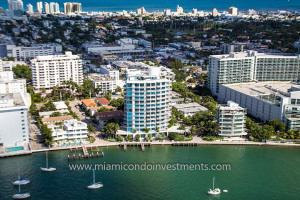 aerial view of Capri South Beach condominiums