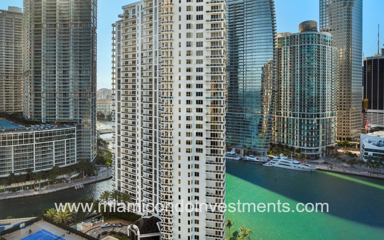 Carbonell drone of condo building and waterfront surrounding