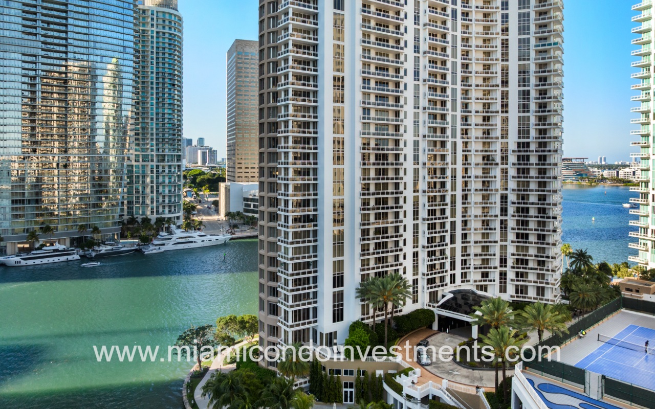Carbonell view off side of condo building and waterfront