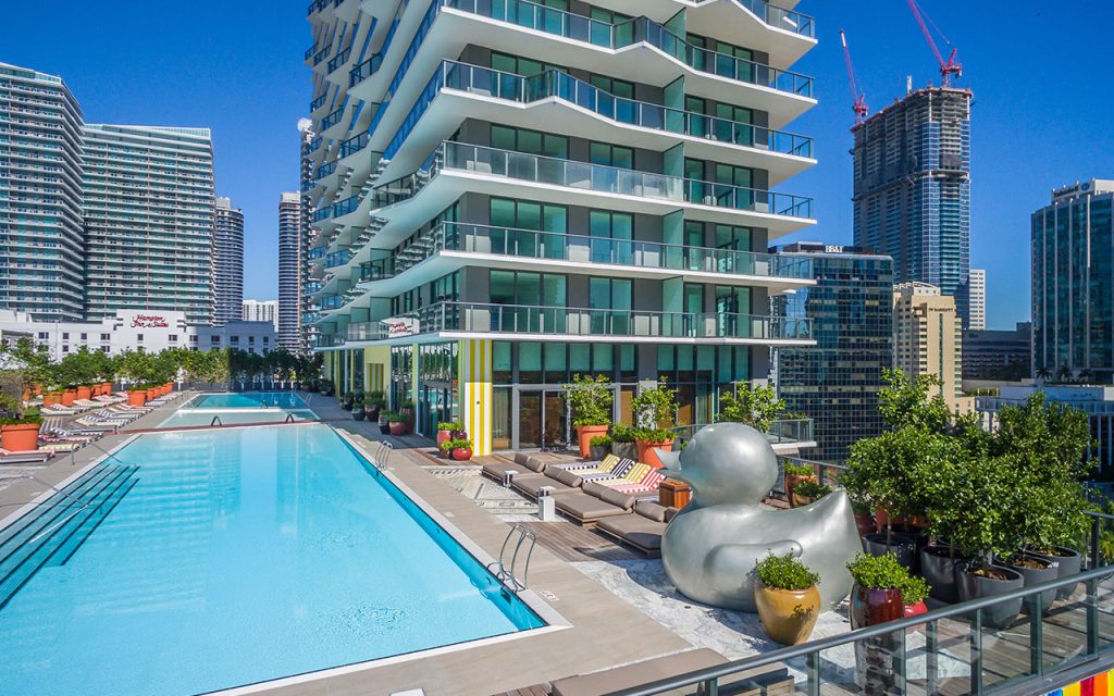 SLS Brickell condos Botero statue