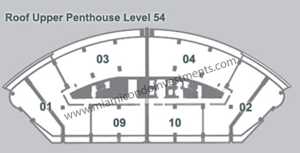 epic-residences-roof-upper-penthouse-floor-54-site-plan