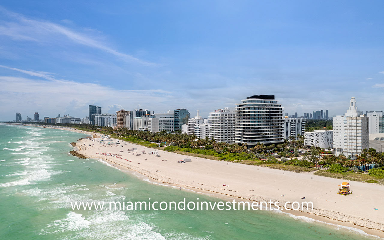 Faena House in Miami Beach skyline