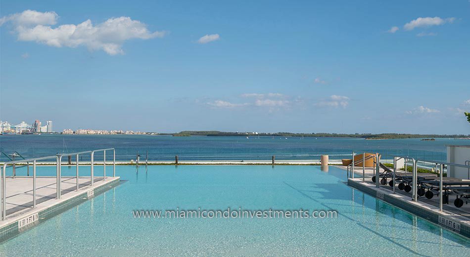 view from Jade Brickell pool deck