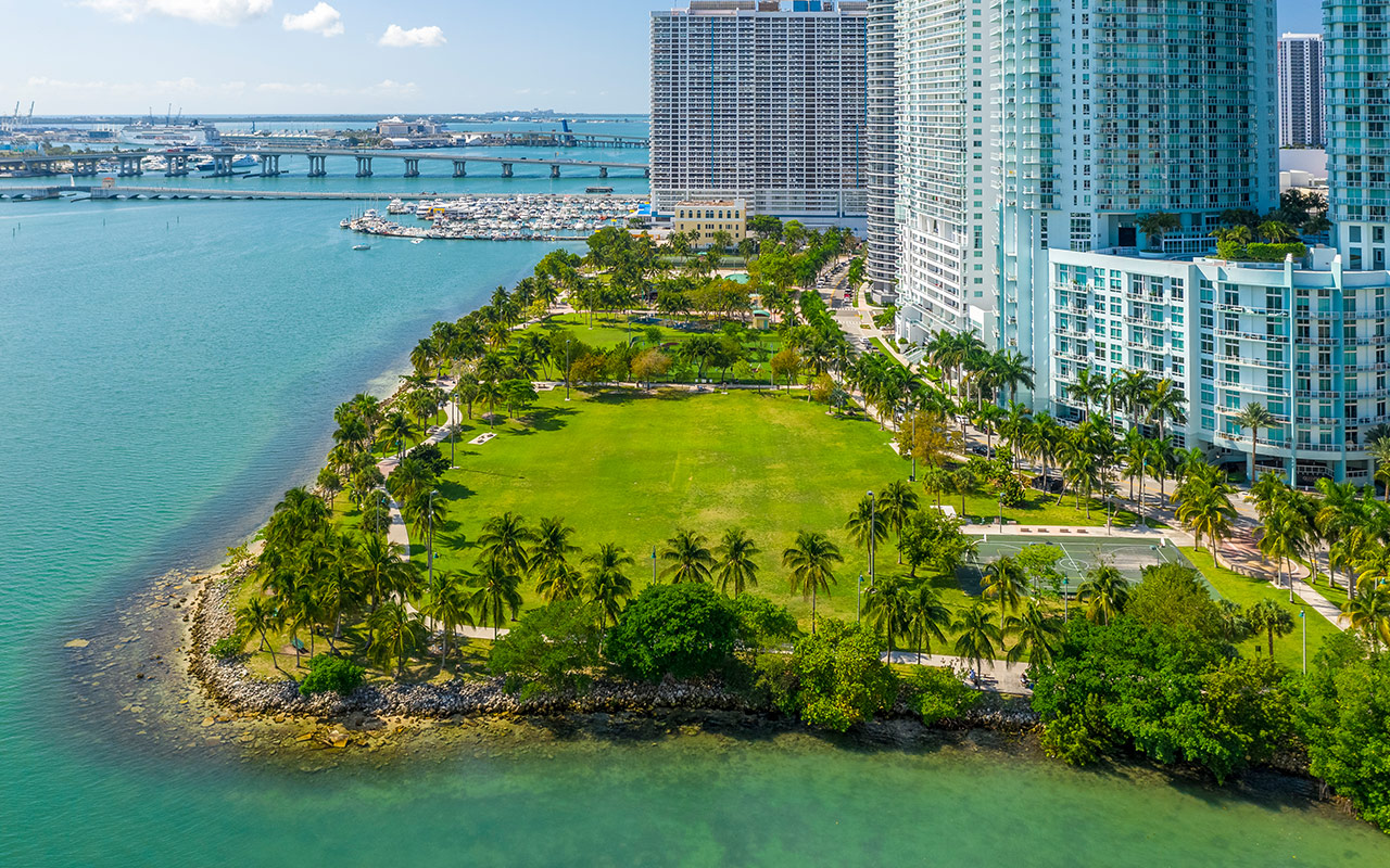 Margaret Pace Park in Edgewater Miami