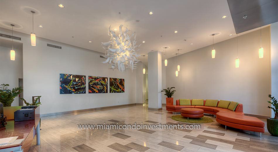 Meridian Lofts condos lobby