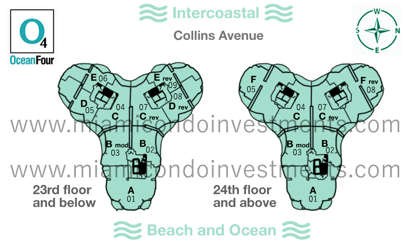 Ocean Four Sunny Isles site plan