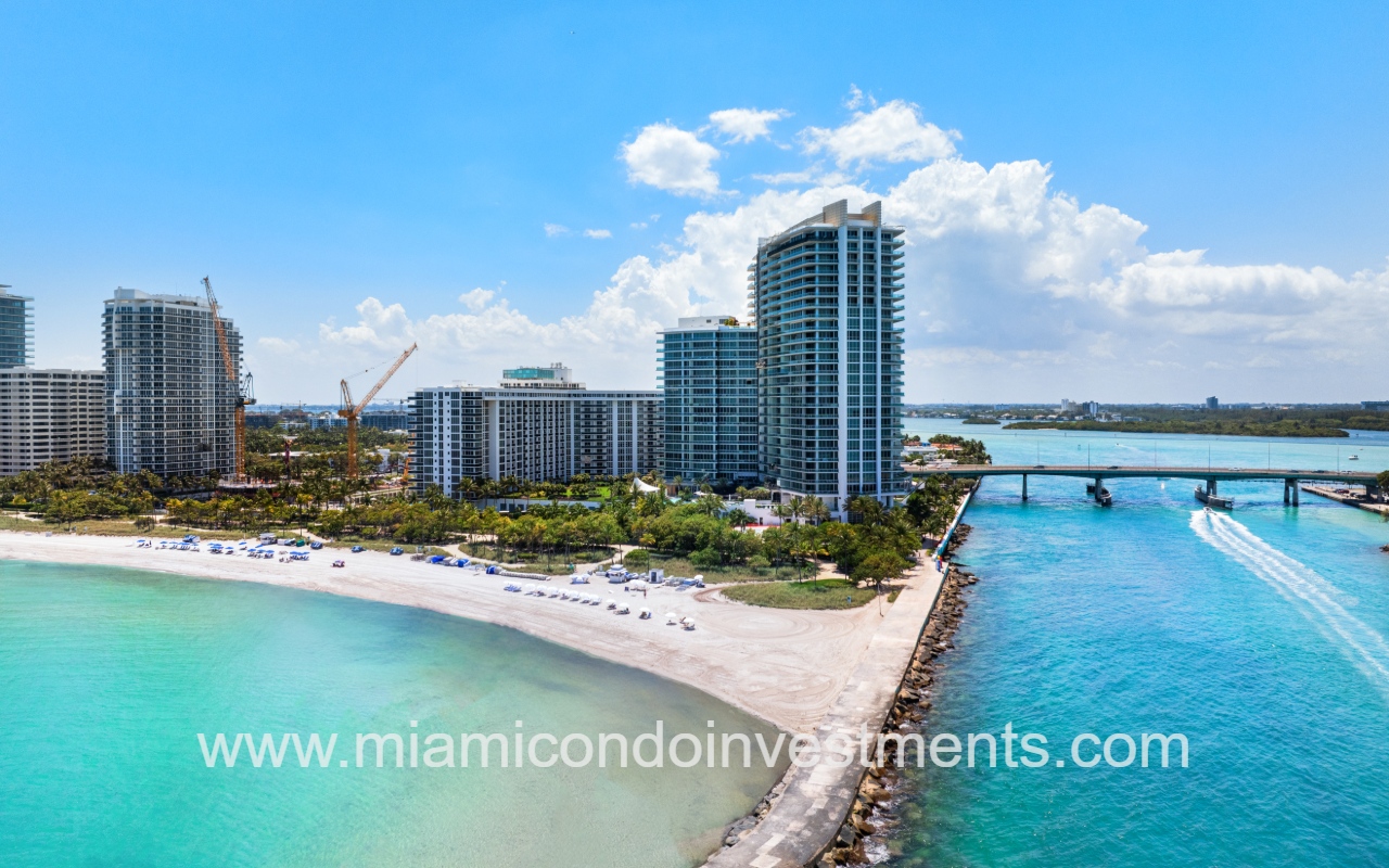 One Bal Harbour condo building on beach strip