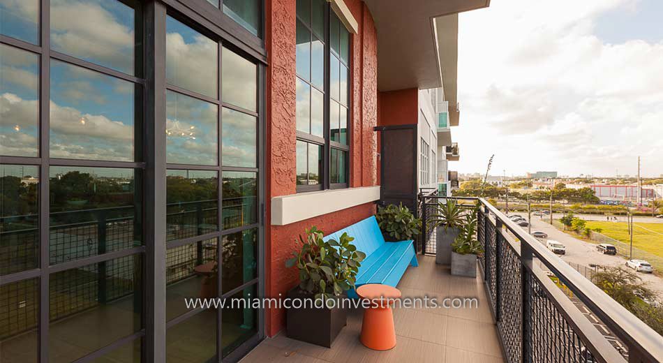 Parc Lofts Miami Balcony