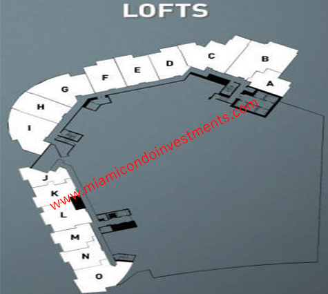 Quantum on the Bay lofts site plan