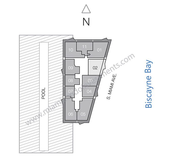 SLS Brickell condos site plan