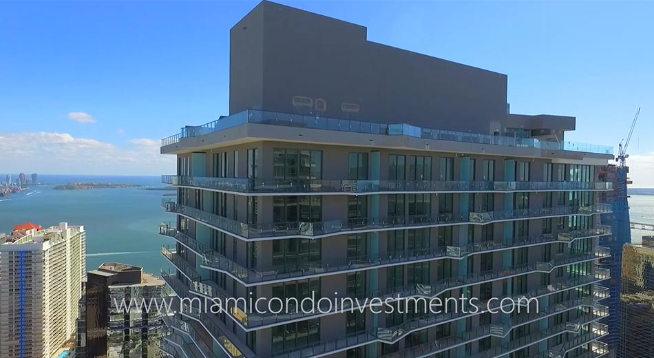 SLS Brickell condos view east