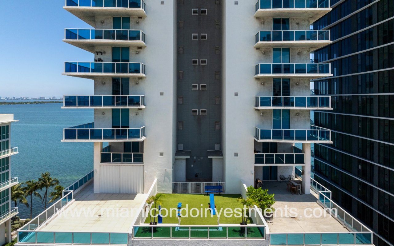 Star Lofts drone view of partial building exterior