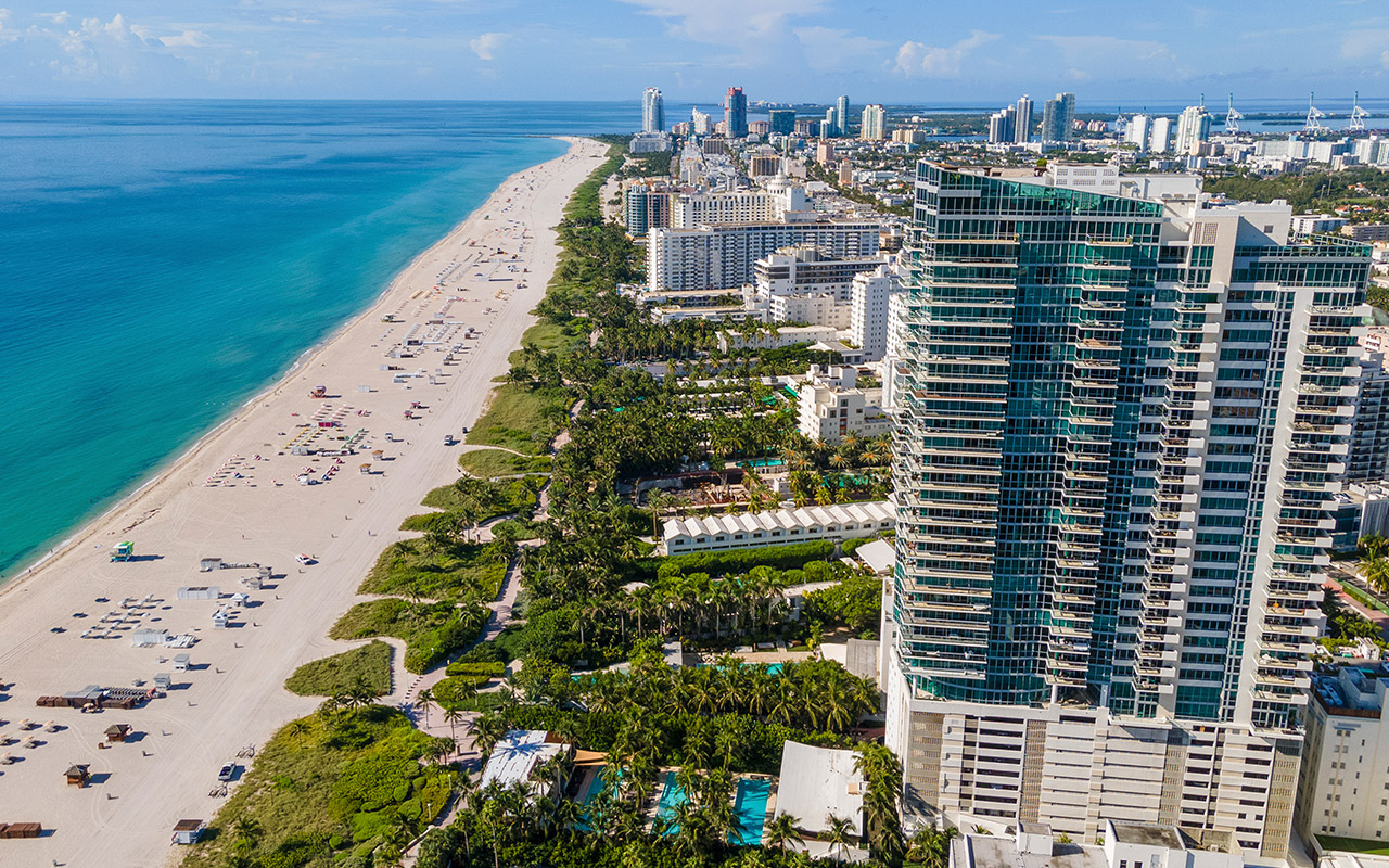 The Setai condominium in Miami Beach, Florida