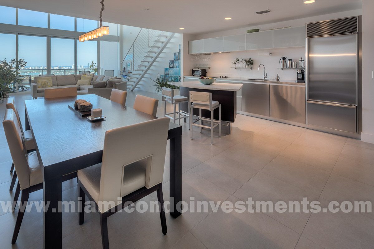 dining room and kitchen