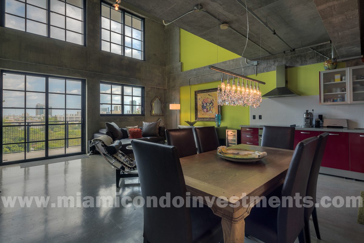 Showroom-quality 1 bed/1.5 bath bi-level loft at Parc Lofts. Over $150K in upgrades, furniture, lighting, & renovations.
