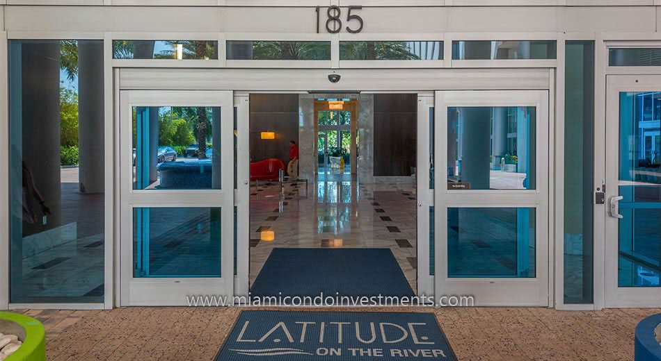 Latitude on the River lobby entrance