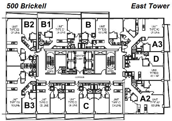 500 Brickell East Tower Site Plan