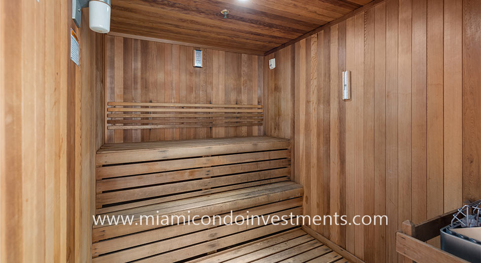 500 Brickell West sauna