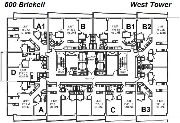 500 Brickell West Tower Site Plan