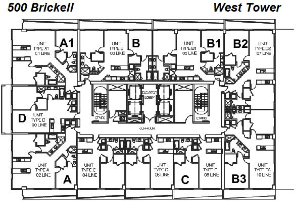 500 Brickell West Tower Site Plan