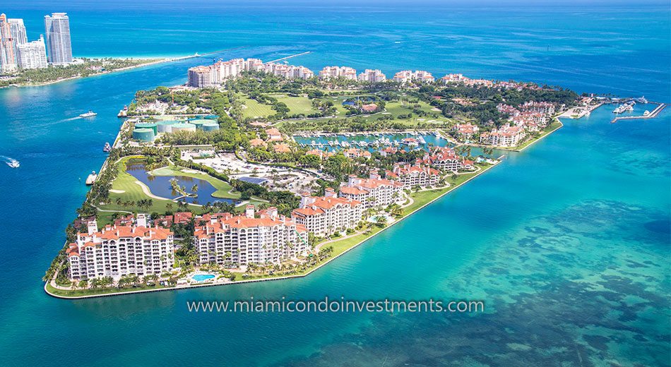 Fisher Island aerial photo