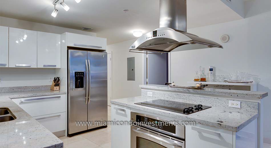 Blue Condominium kitchen