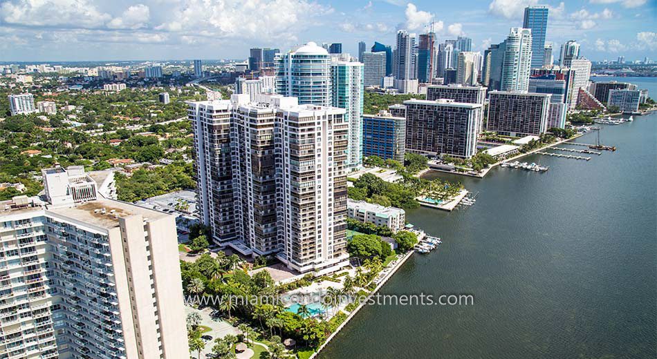 condos at Brickell Bay Club in Miami