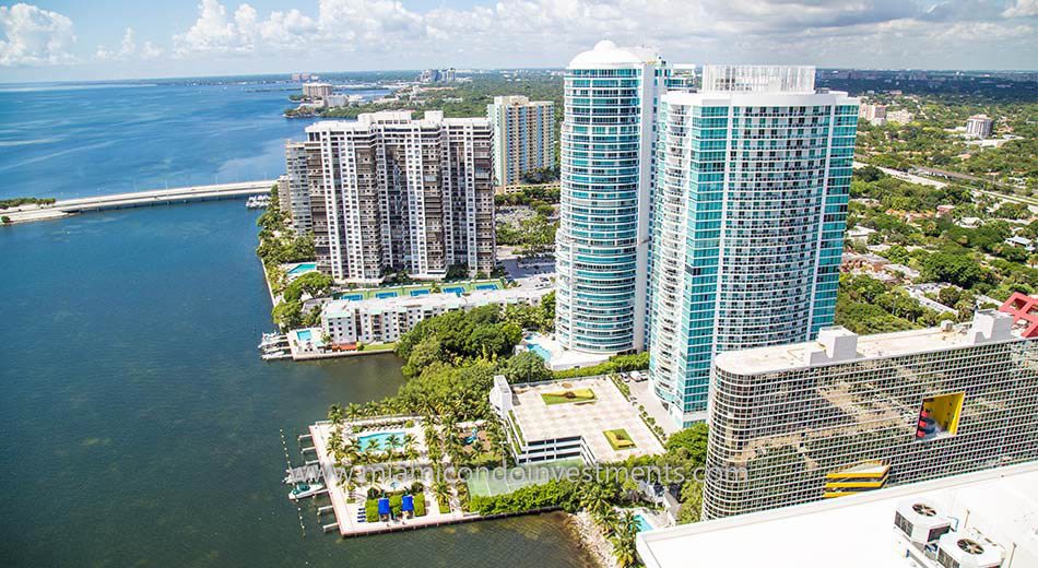 aerial view of Brickell Bay Club