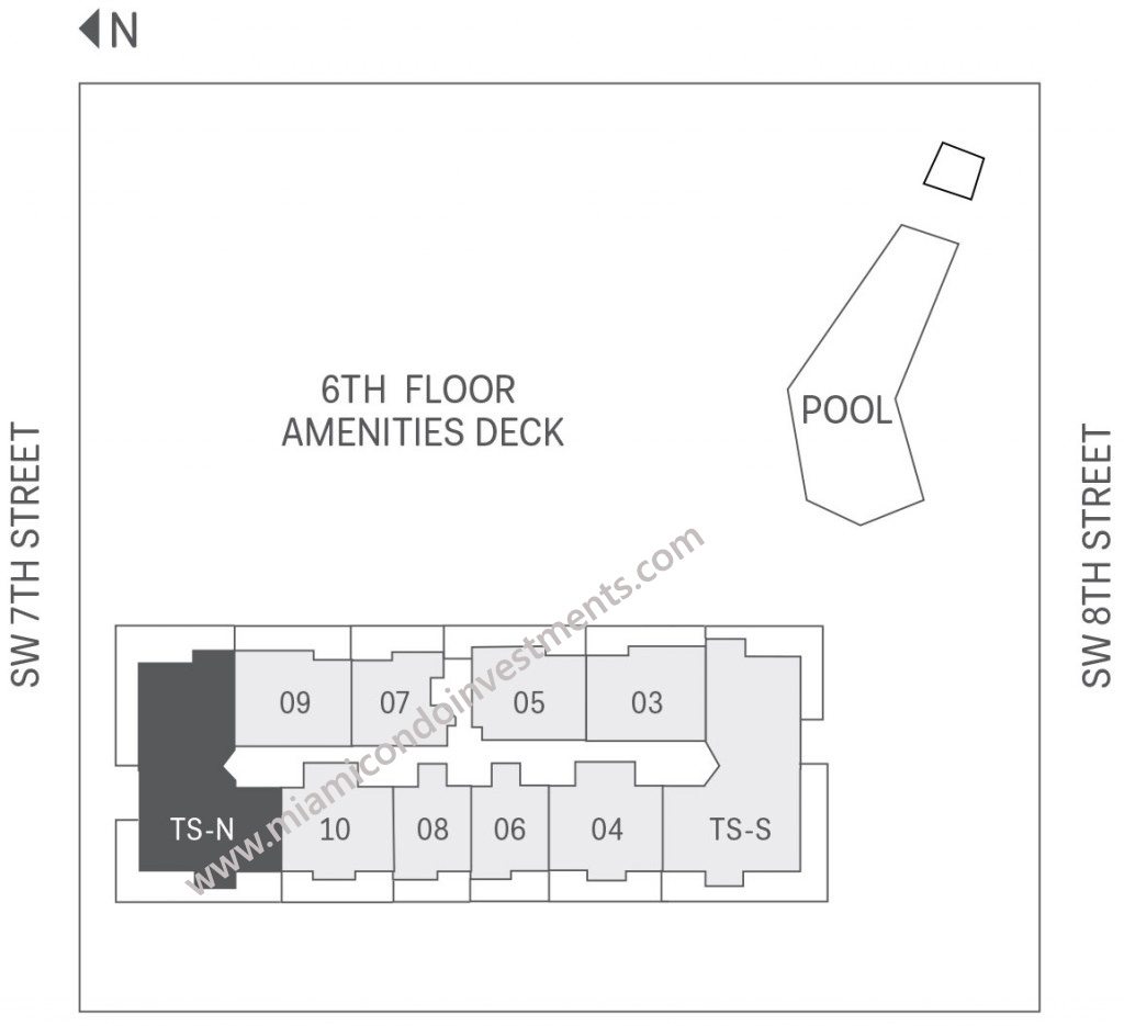 Brickell City Centre floors 37 to 41 site plan