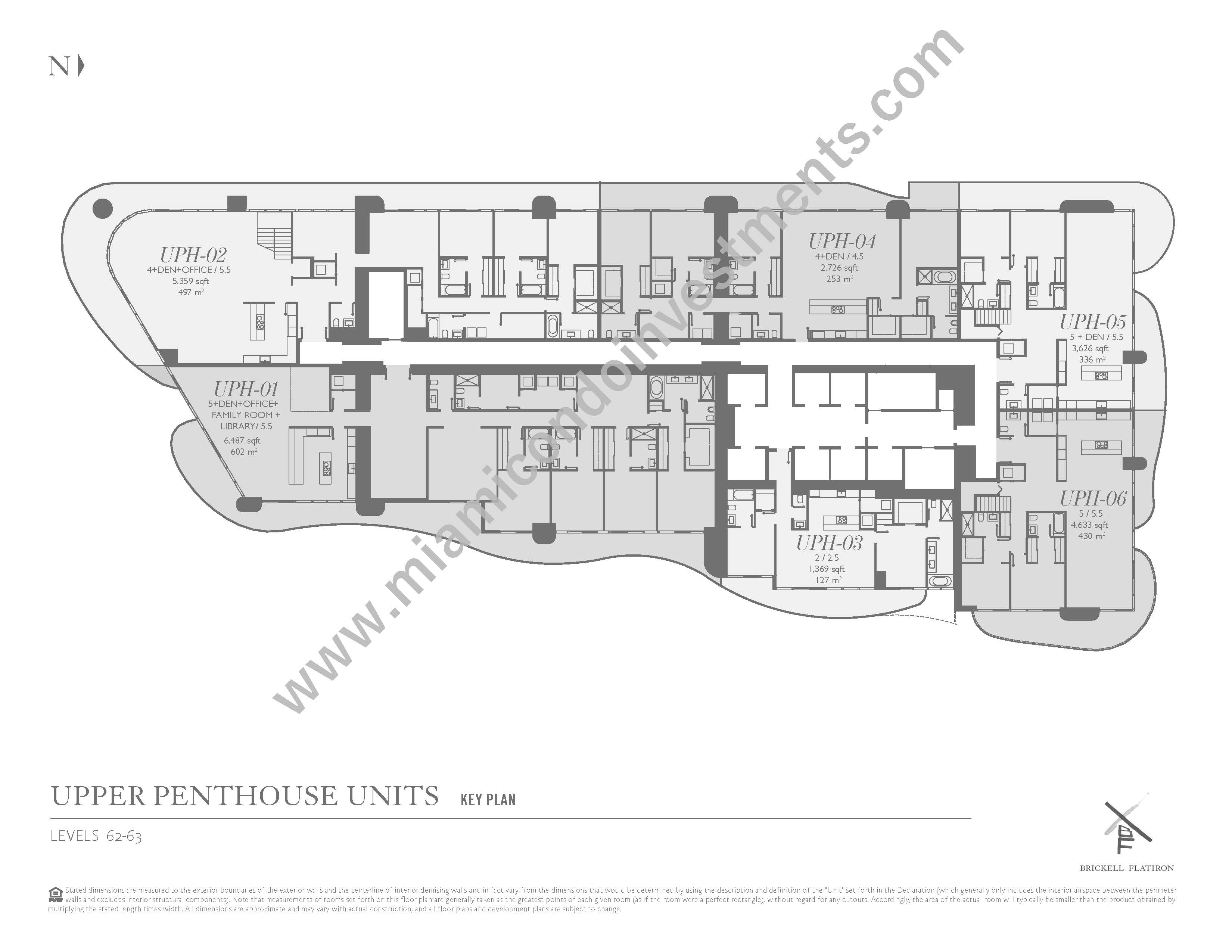 brickell-flatiron-upper-penthouse-key-plan