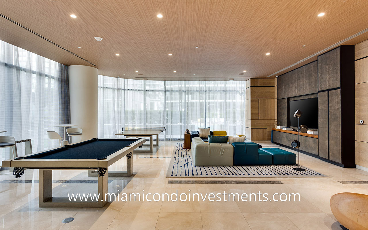 Brickell Heights entertainment room