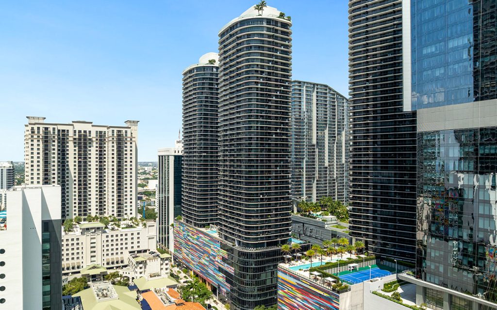 Brickell Heights East condo building profile view