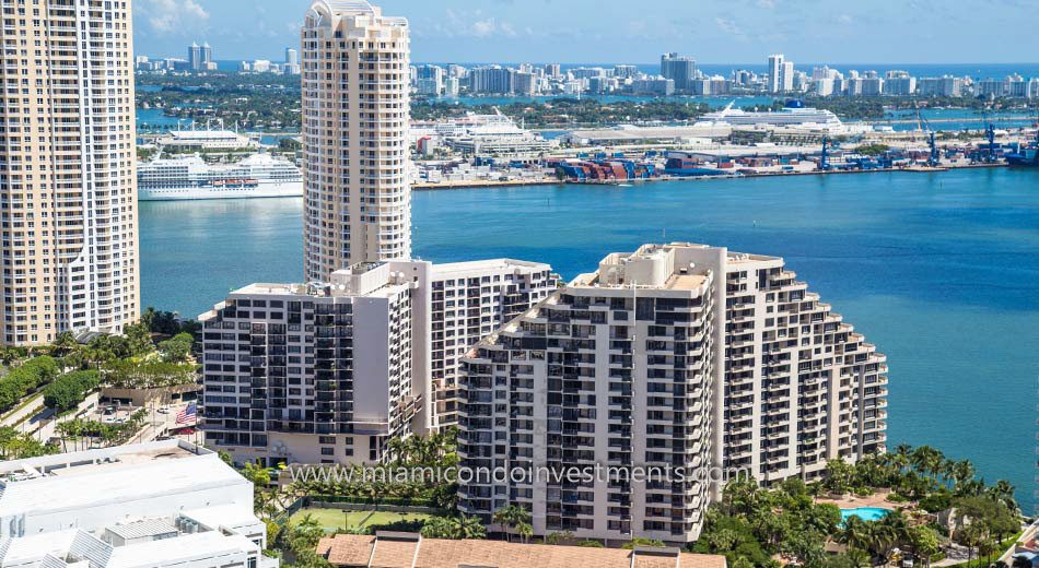 Brickell Key One condos on Brickell Key