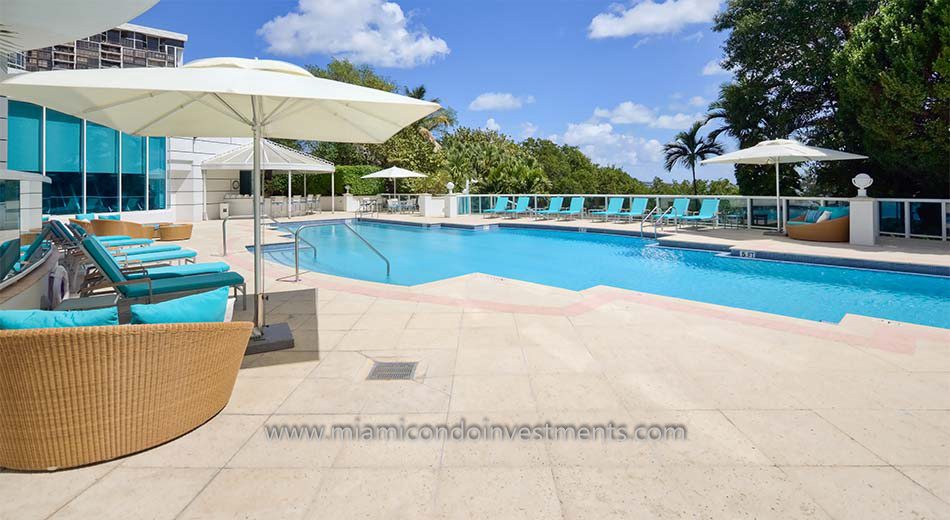 swimming pool at Bristol Tower condominiums