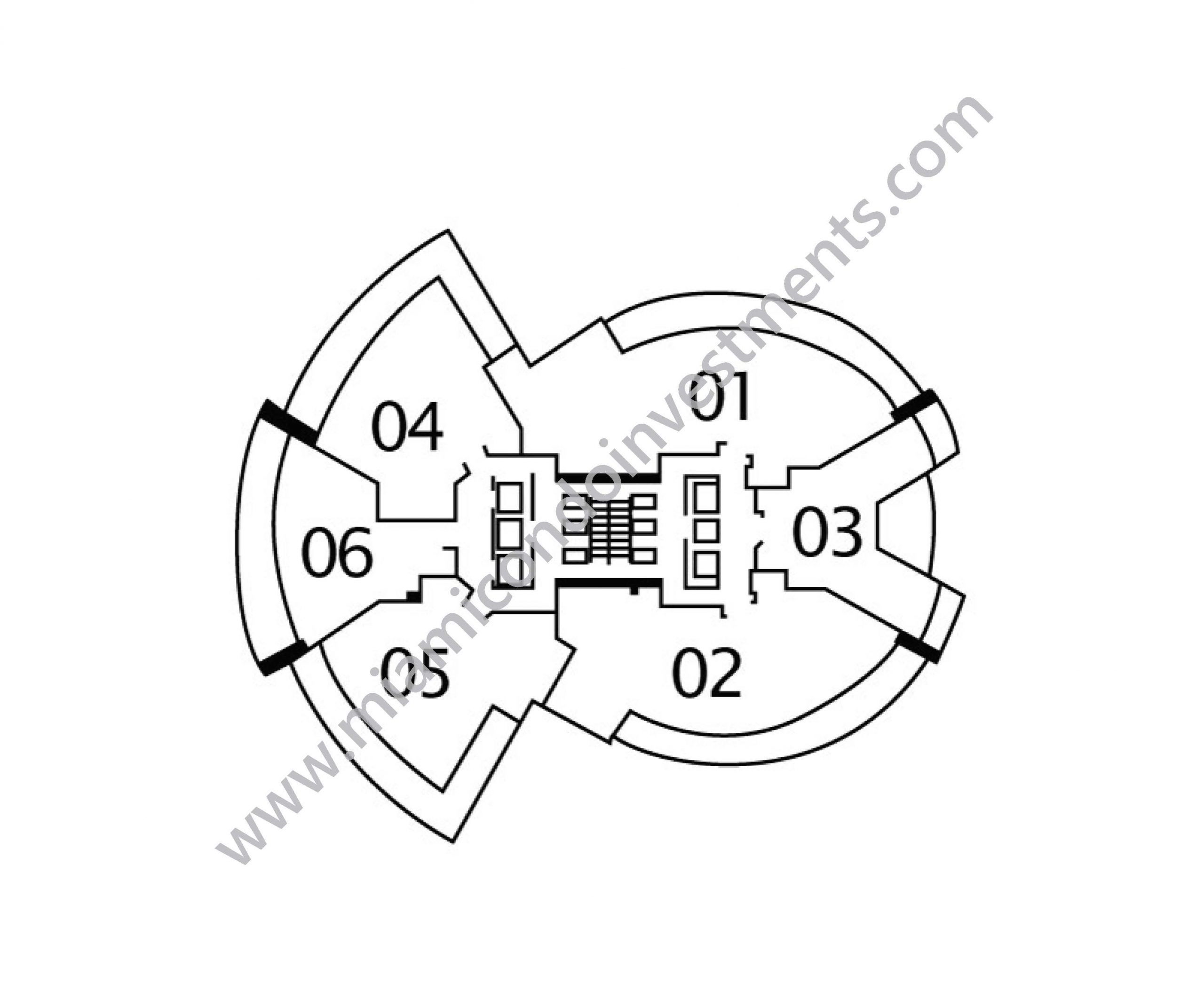 Floorplans 1 - Floors 5 to 19