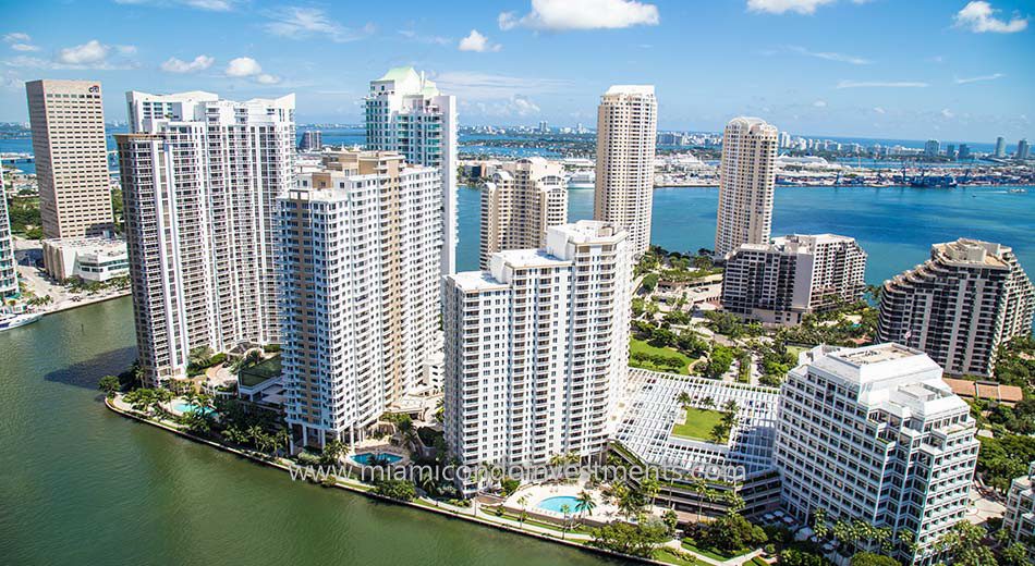 aerial view of Courts Brickell Key