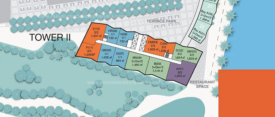 Icon Brickell Tower II Siteplan