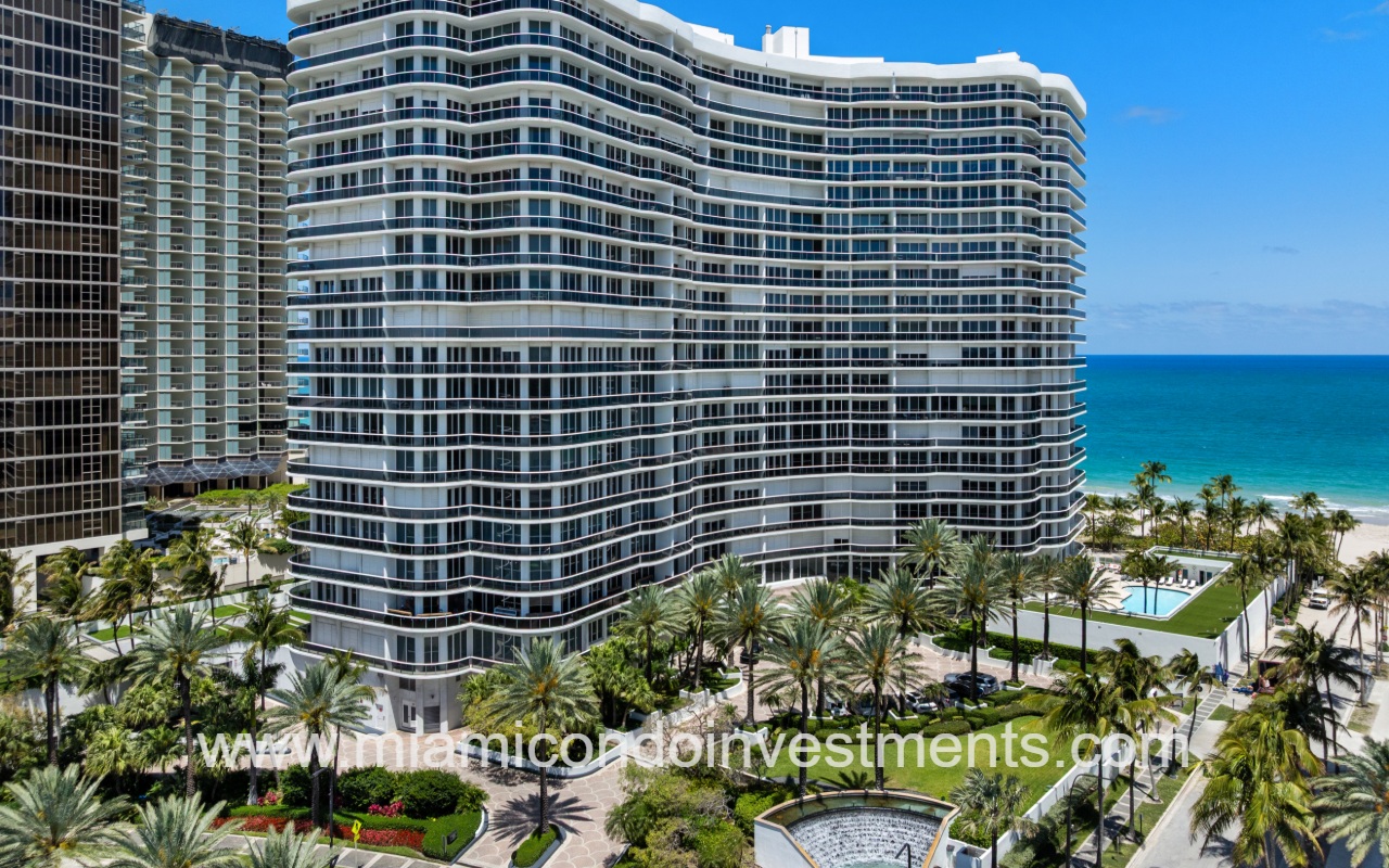 Majestic Tower condo building closeup view