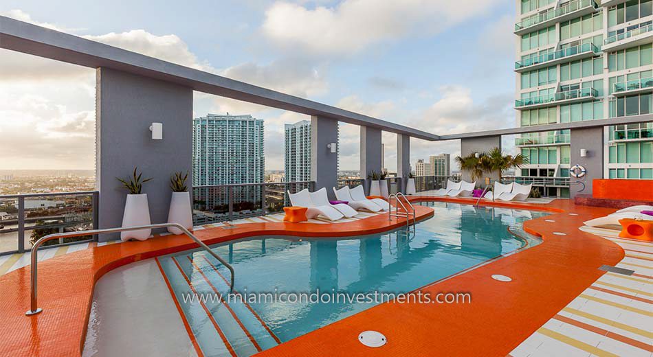 Mybrickell miami condo pool 2