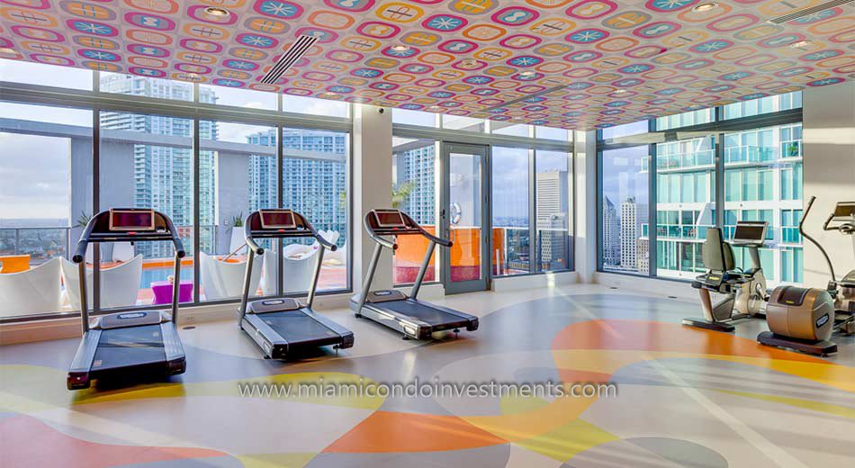 Mybrickell miami condo gym